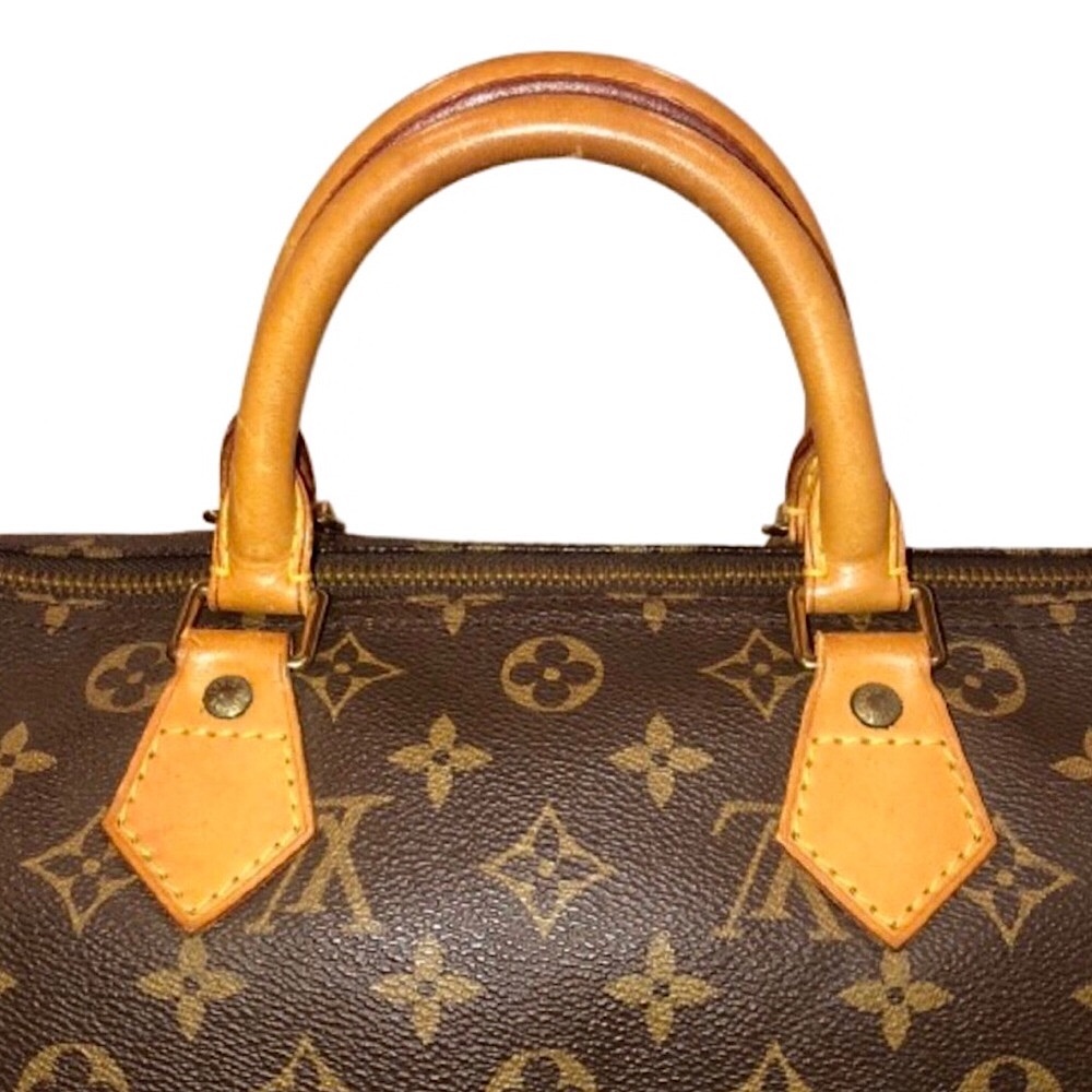 Vintage LOUIS VUITTON Speedy 30 Top Handle Monogram Travel Boston Tote Bag - Picture 11 of 17